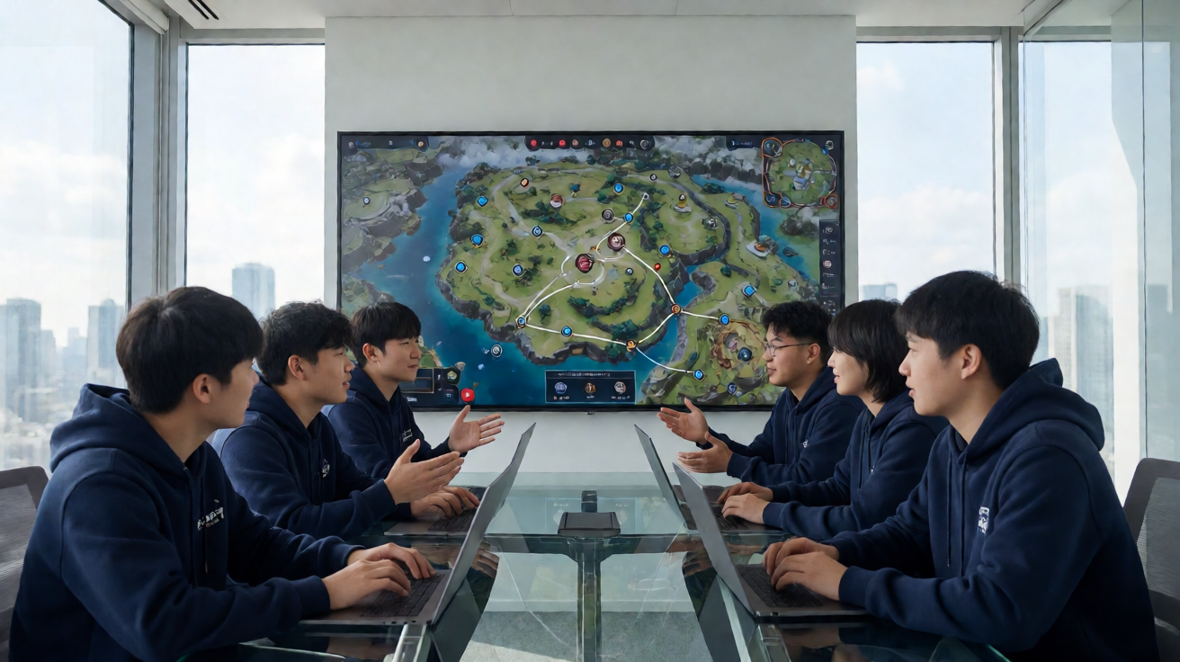 战术竞技类电竞项目，选手在广阔地图上展开生存对抗